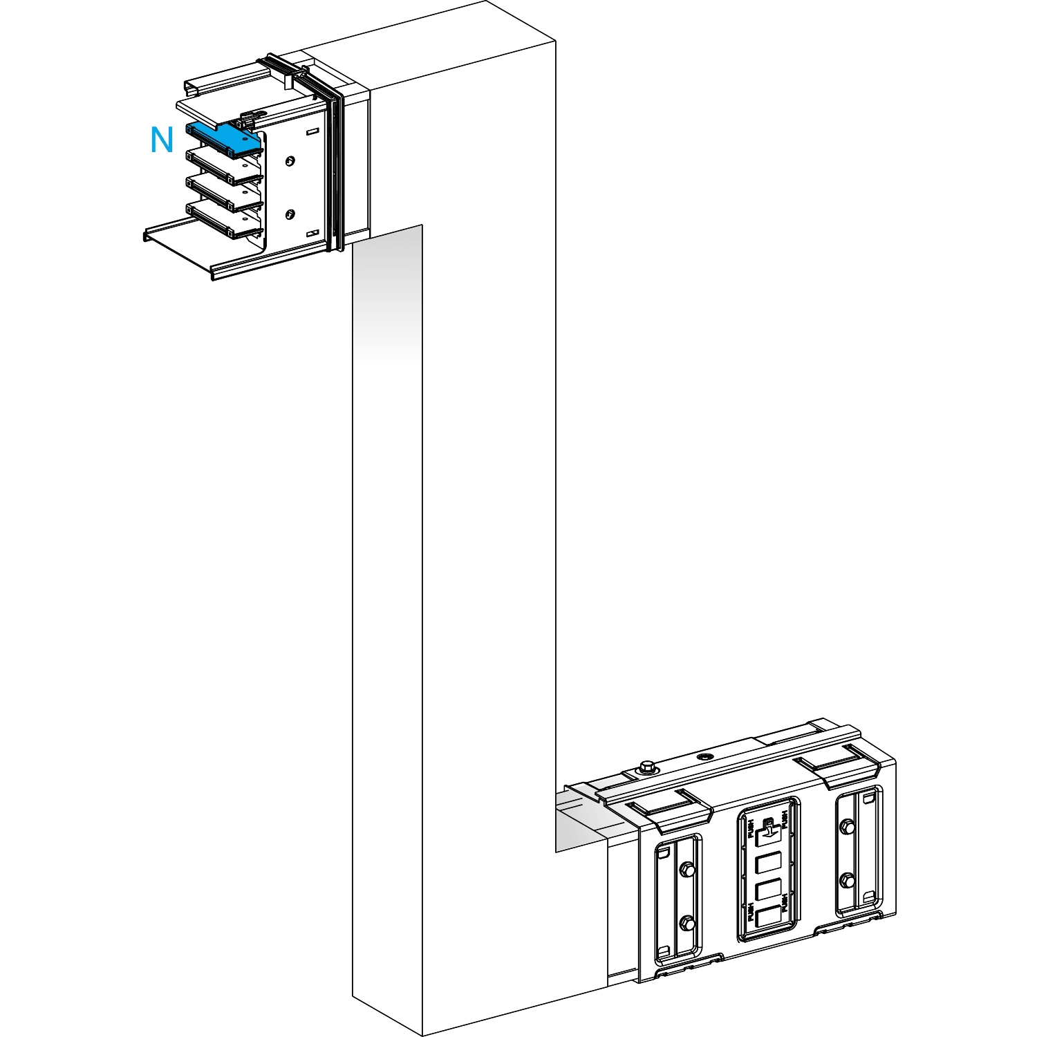 SCHNEIDER ELECTRIC - SNRKSA1000DZE41A ZETA VERT. 4P 1000A A MIS.