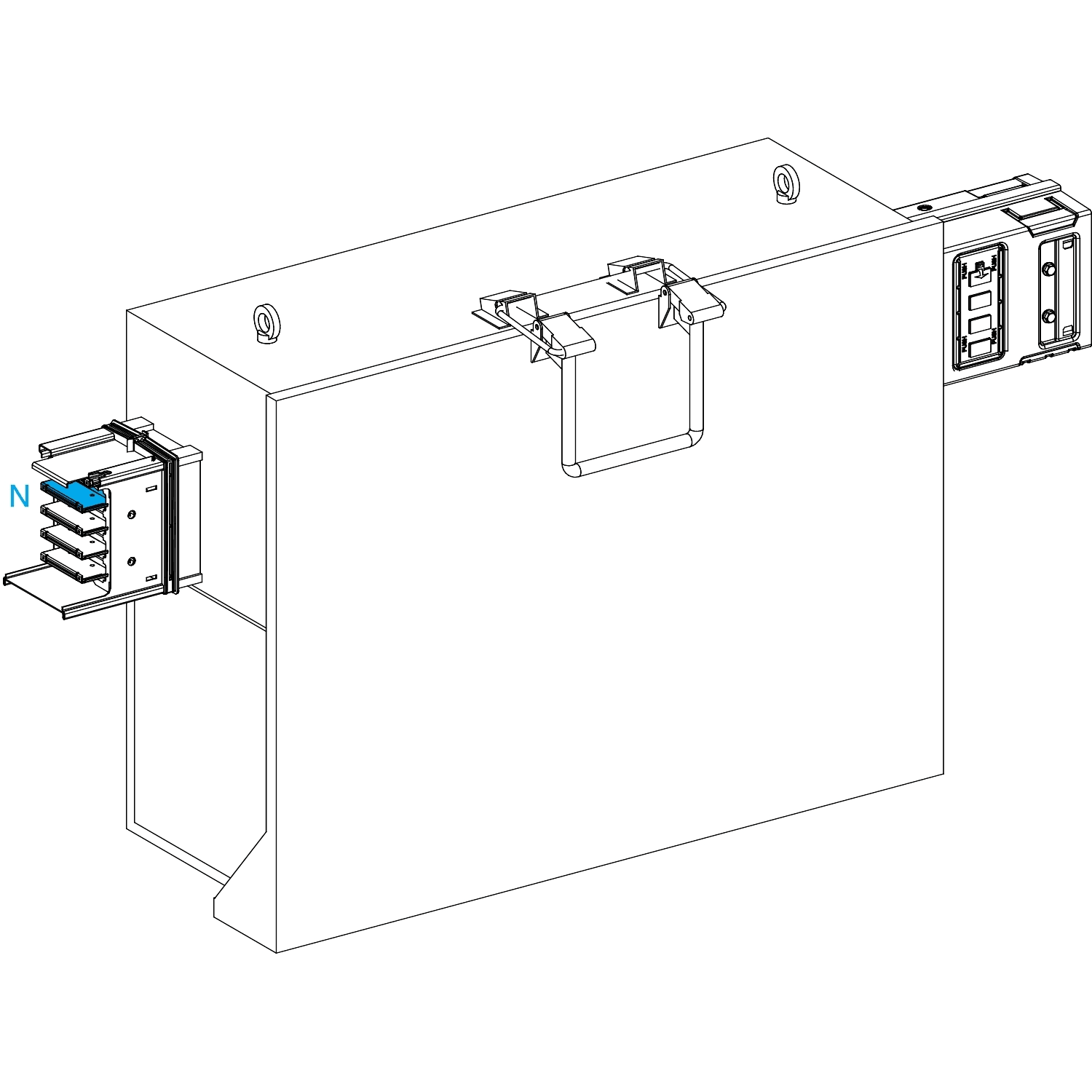 SCHNEIDER ELECTRIC - SNRKSB630SE5 Canalis - Unità di derivazione per fusibile DIN - 630 A - 3L + PEN