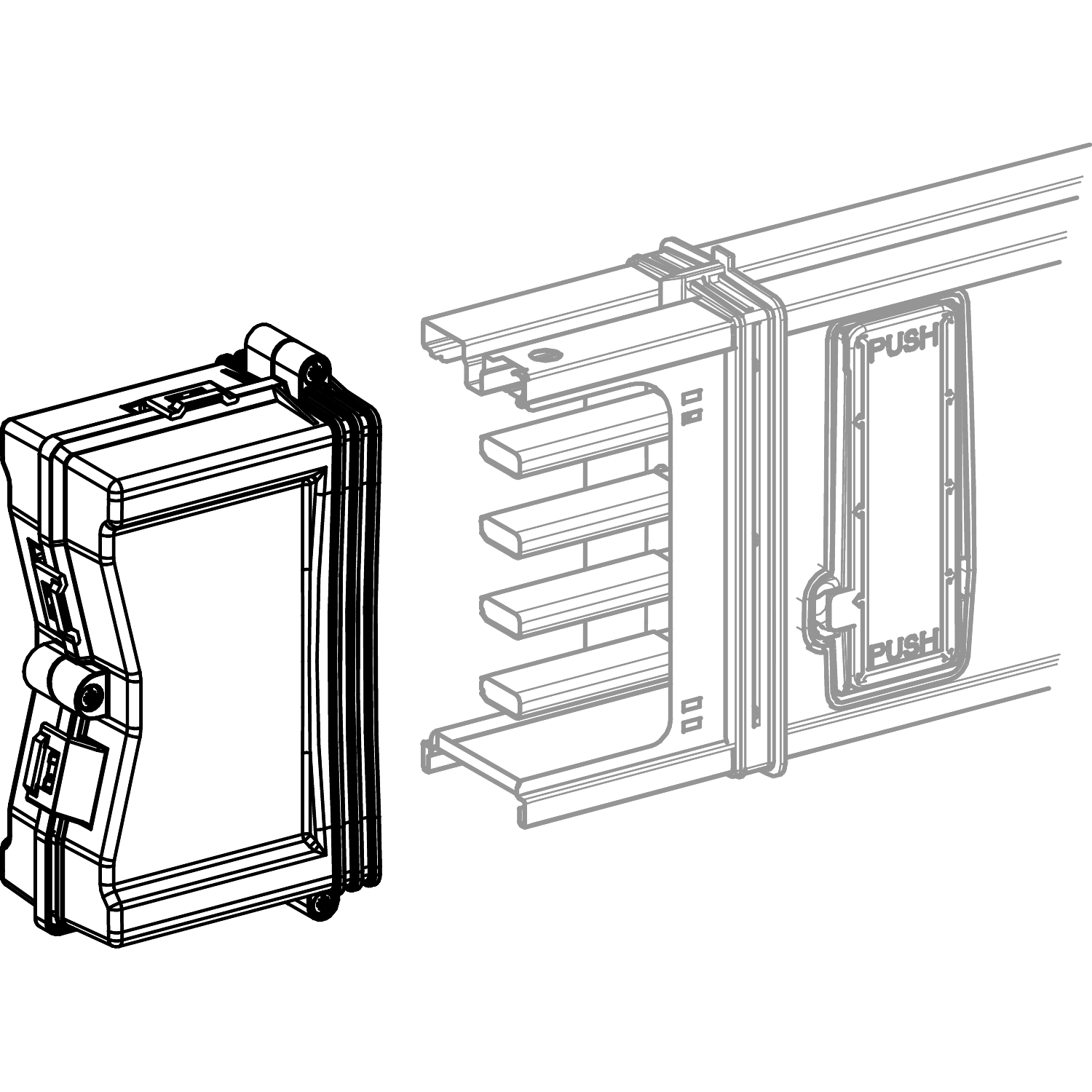 SCHNEIDER ELECTRIC - SNRKSA400AF1 End cover, Canalis KSA 100A to 400A, aluminium, IP55, white RAL9001