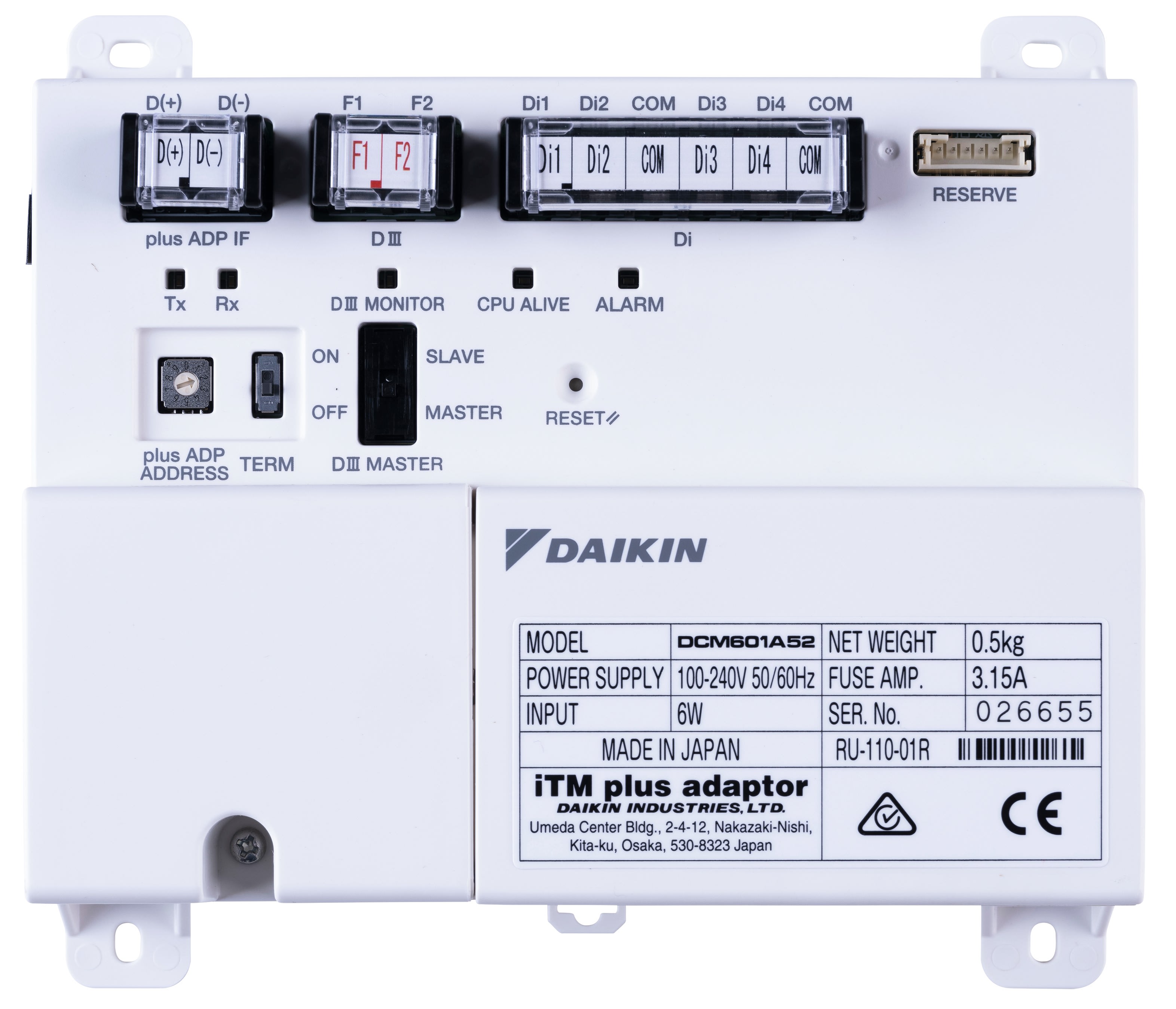 DAIKIN - DAKDCM601A52 ADATTATORE PER ITM 1CH D III, 4CH DIGIT