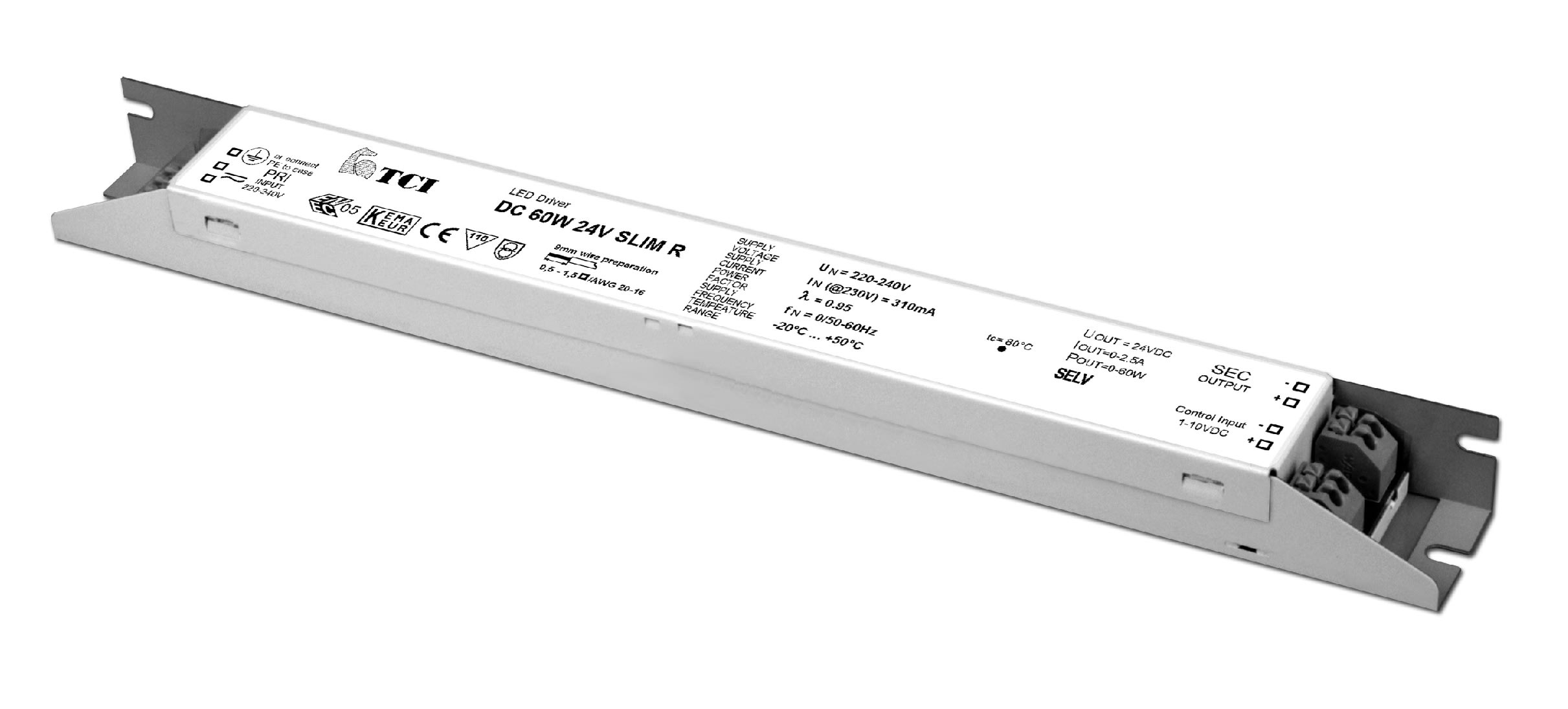 TCI SRL - TCI127957 DC 150W 24V SLIM R ALIMENTATORE LED