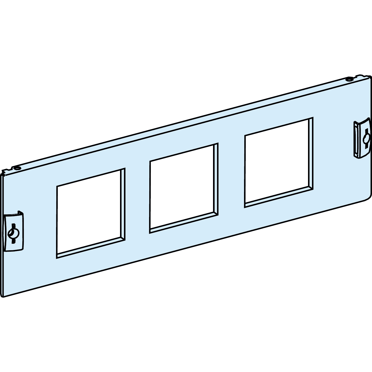 SCHNEIDER ELECTRIC - SNRLVS03911 PIASTRA FRONTALE 3X96X96/MISURA