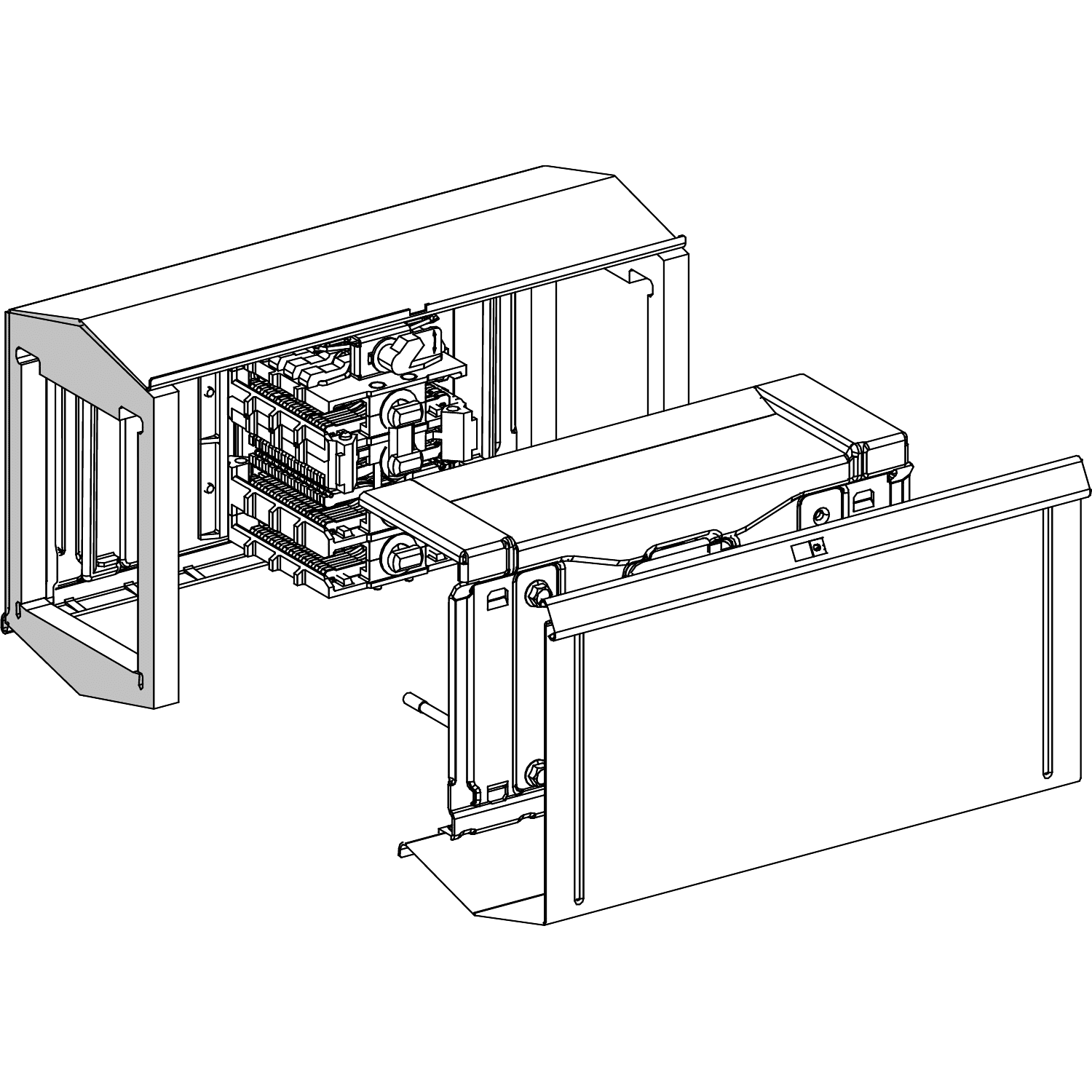 SCHNEIDER ELECTRIC - SNRKSA800FA4 Jointing unit adapter, Canalis KSA 800A to 1000A, aluminium, 3L+N+PE, adapter from former KS offer to current KS offer
