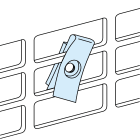 SCHNEIDER ELECTRIC - SNRLVS03180 Clip-nuts, PrismaSeT P and G, set of 20 M4 clip-nuts for slotted mounting plate