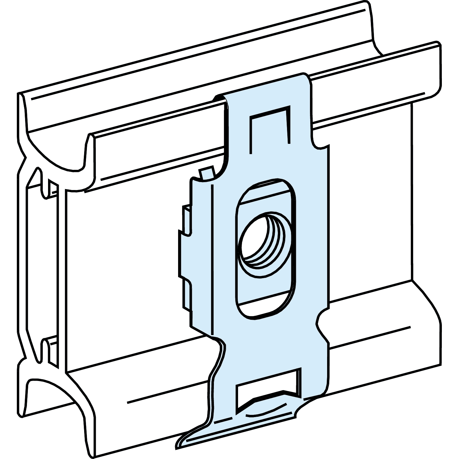 SCHNEIDER ELECTRIC SNRLVS03166 20 DADI DI FISSAGGIO/GUIDA DIN M6