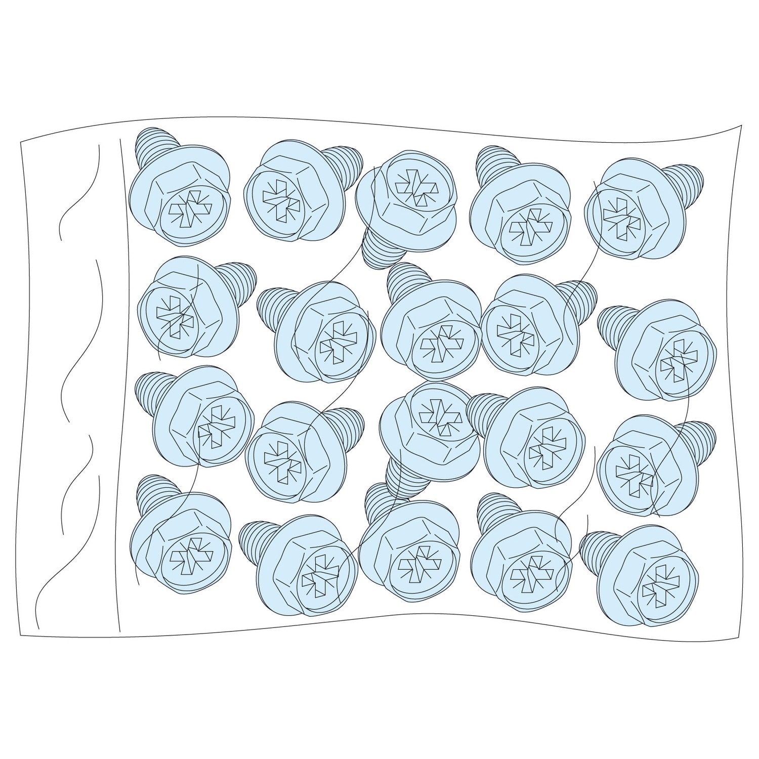 SCHNEIDER ELECTRIC - SNRLVS03183 20 viti automaschianti M5 UF G