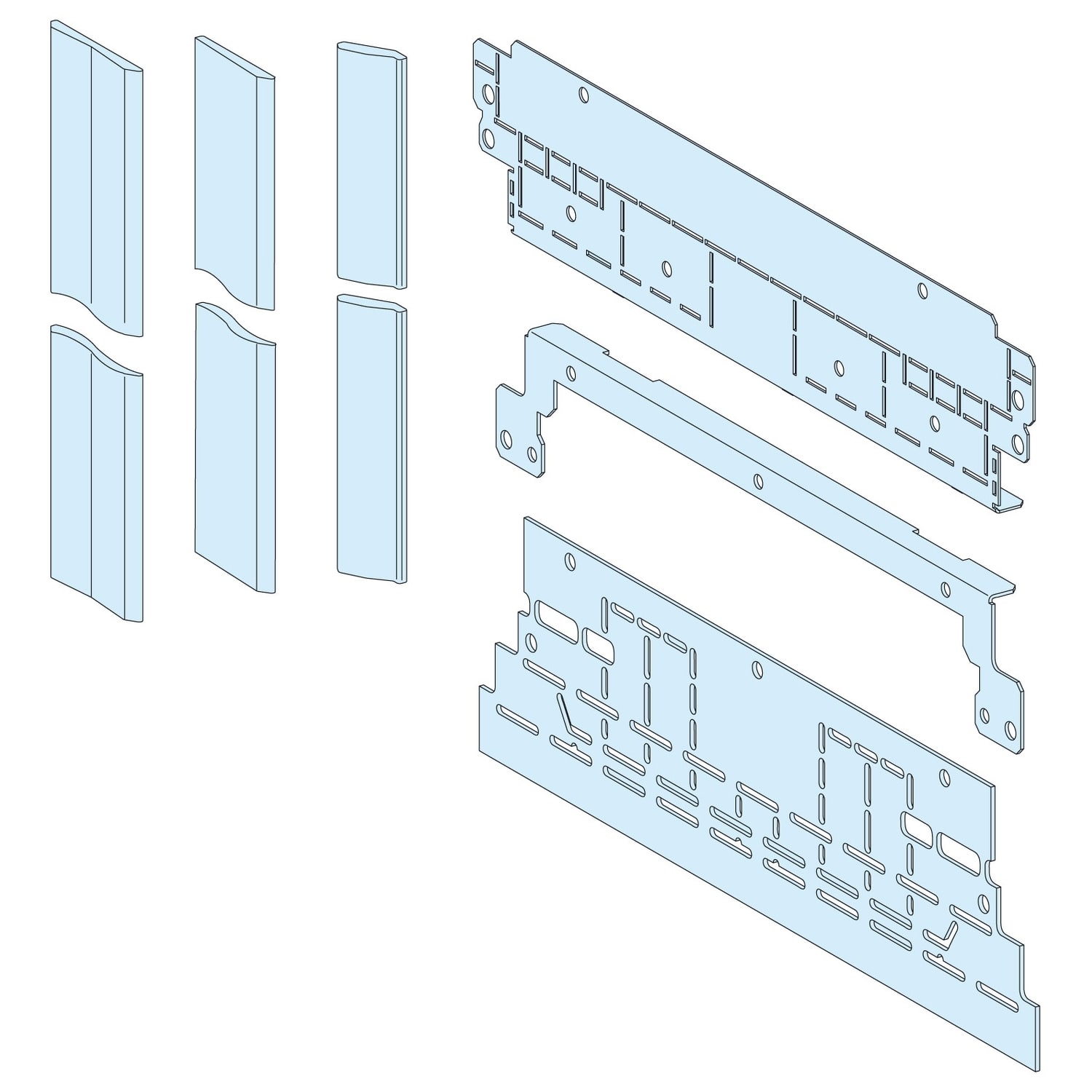 SCHNEIDER ELECTRIC SNRLVS04922 SCHERMO LATERALE FORMA 2 BARRE