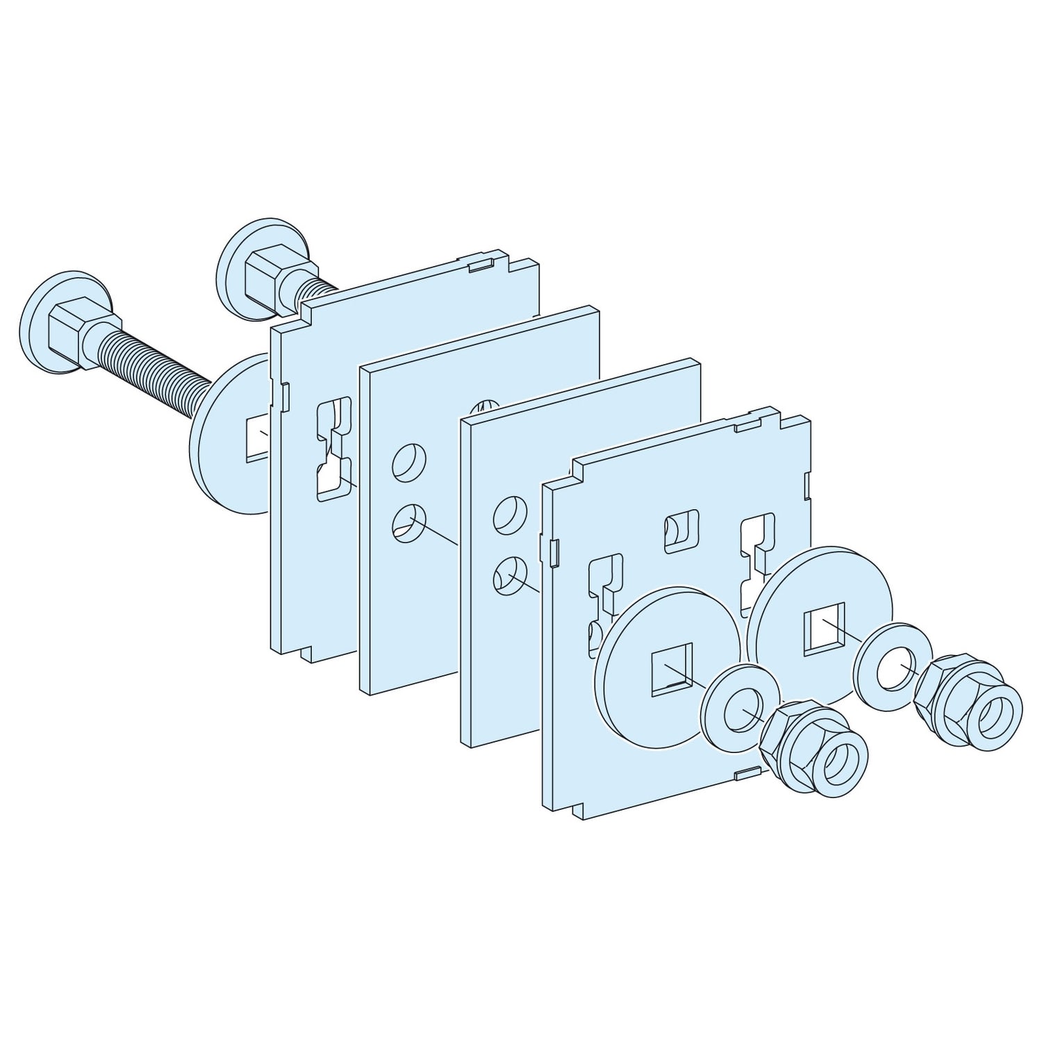 SCHNEIDER ELECTRIC - SNRLVS04641 Connessione Barre H 80/100mm