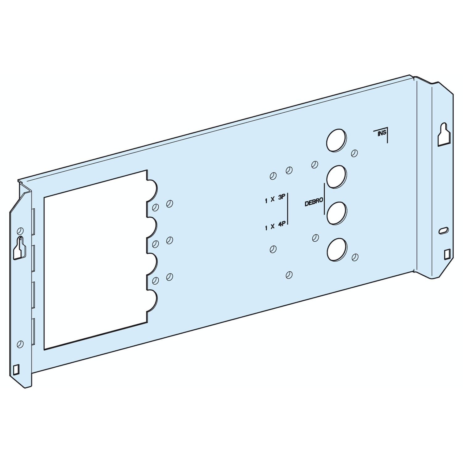 SCHNEIDER ELECTRIC - SNRLVS03032 PIASTRA DI FONDO INS-NS250H FIS/TEL/RIM