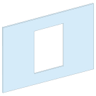 SCHNEIDER ELECTRIC - SNRLVS03701 PIASTRA FRONTALE NS1600 V FISSO TELEC.