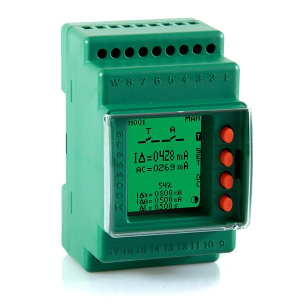 DOSSENA SNC DI BAR - DOS9DER4B/2DRS485 DER4B/2D 48-400VCA DIFF TIPO B 3DIN +RS4