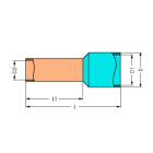 WAGO ITALIA SRL - WAG216-243 BOCCOLA BOCCOLA PER 1 MM² / AWG 18 ISOLA
