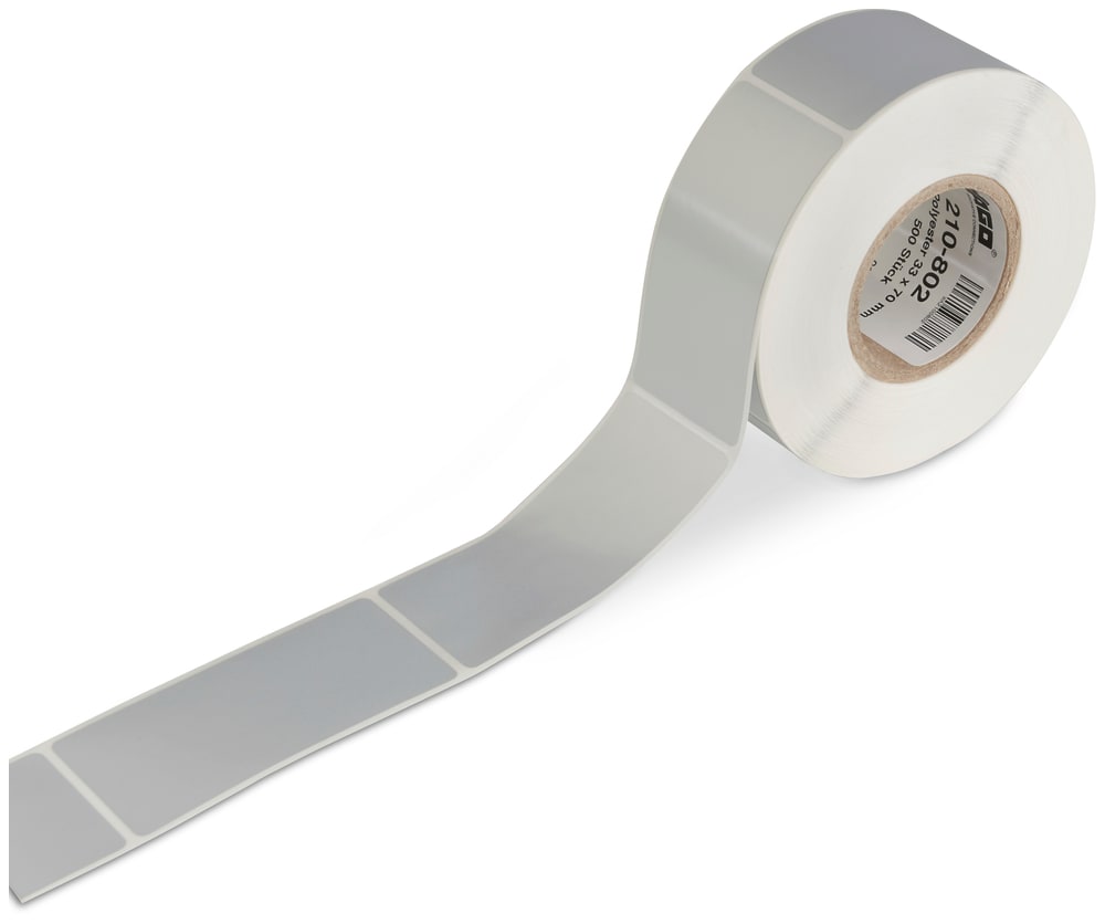 WAGO ITALIA SRL WAG210-802 ETICHETTE TIPO 70 X 33 MM, COLOR ARGENTO