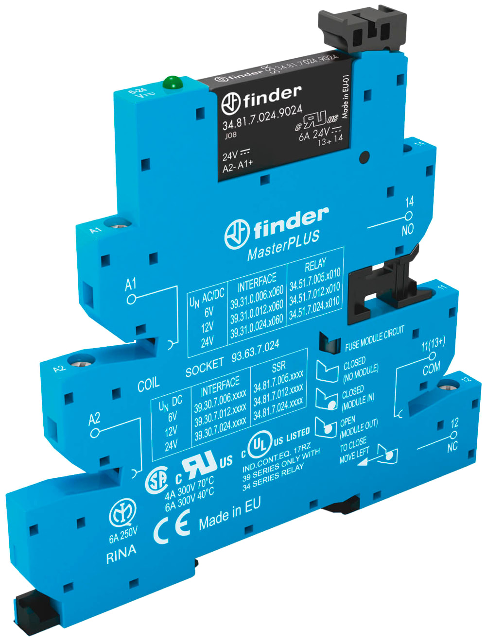 FINDER SPA FIN393002408240 MASTERPLUS INTERFACCIA SSR 1NO MORS.BUSS