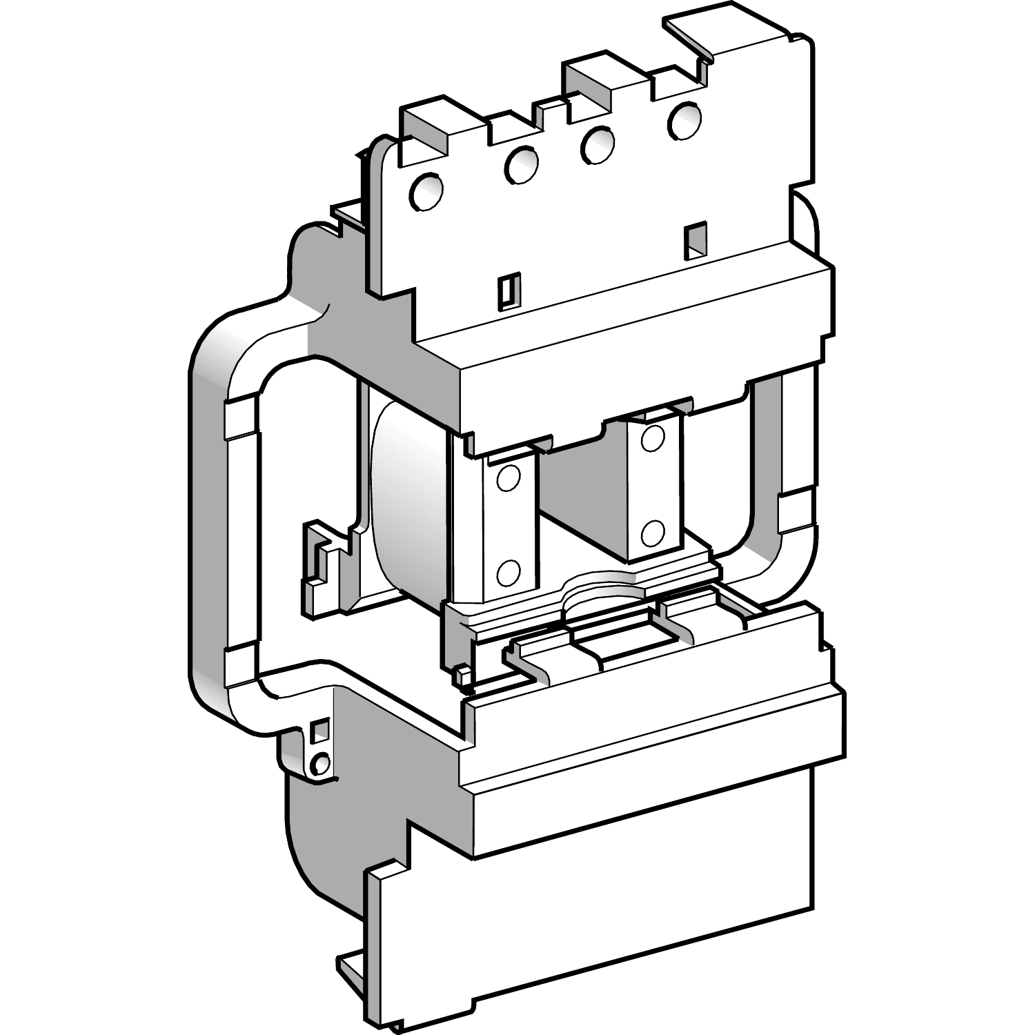 SCHNEIDER ELECTRIC - SNRLX1D8Q7 Bobina LX1D - TeSys D - LX1D8 - 380 V CA 50/60 Hz per contattori 115 e 180 A
