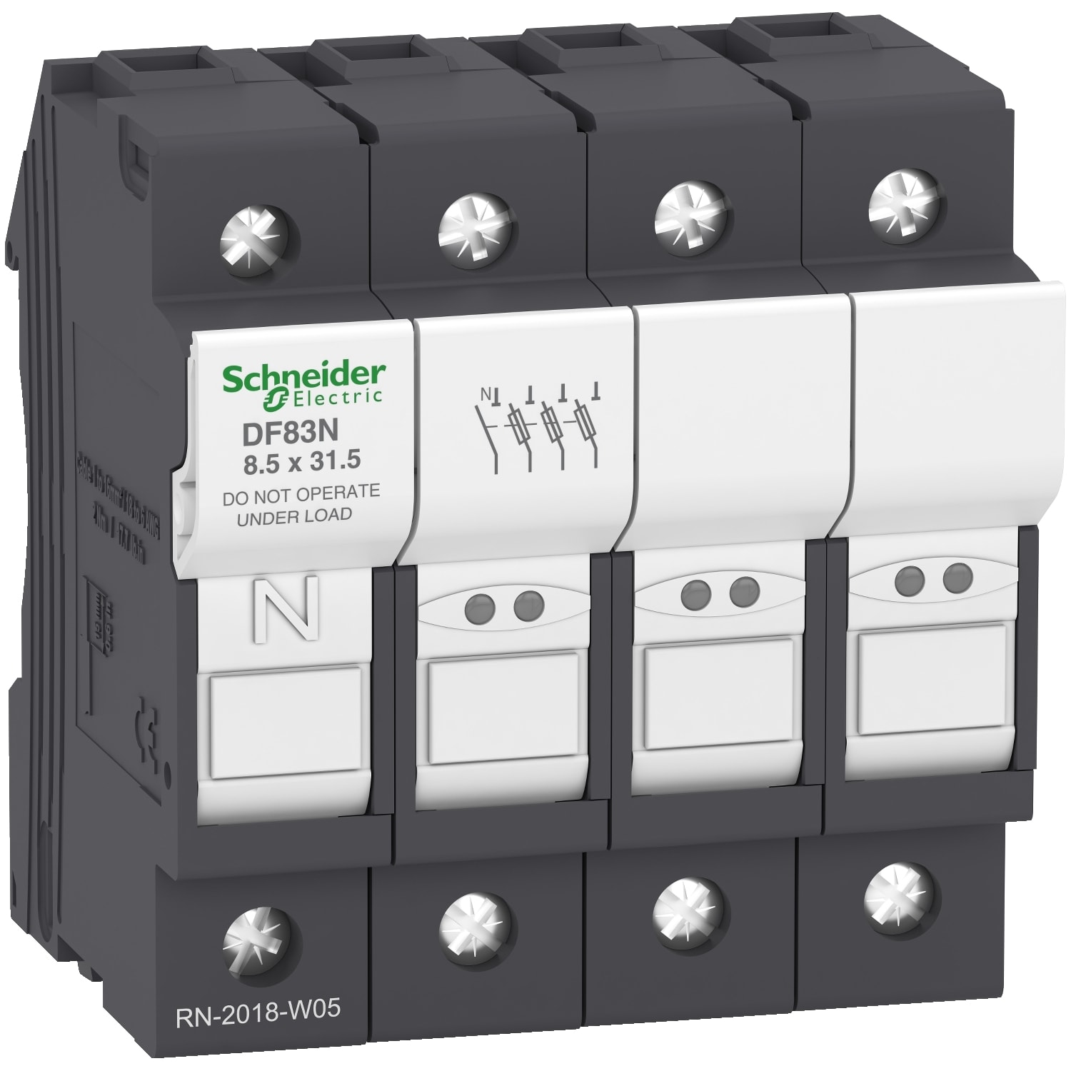 SCHNEIDER ELECTRIC SNRDF83N PORTAFUSIBILE 25A 8,5X31,5 3P+N
