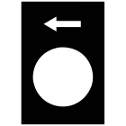 SCHNEIDER ELECTRIC - SNRZB2BY2904 Etichetta - 30 x 40mm - nera - sx o basso, lento