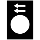 SCHNEIDER ELECTRIC - SNRZB2BY2905 Etichetta - 30×40mm - nero - sollevamento o abbassamento, veloce