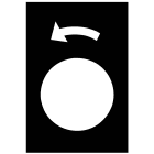 SCHNEIDER ELECTRIC - SNRZB2BY2922 Etichetta - 30×40mm - nero - rotazione sinistra, lento