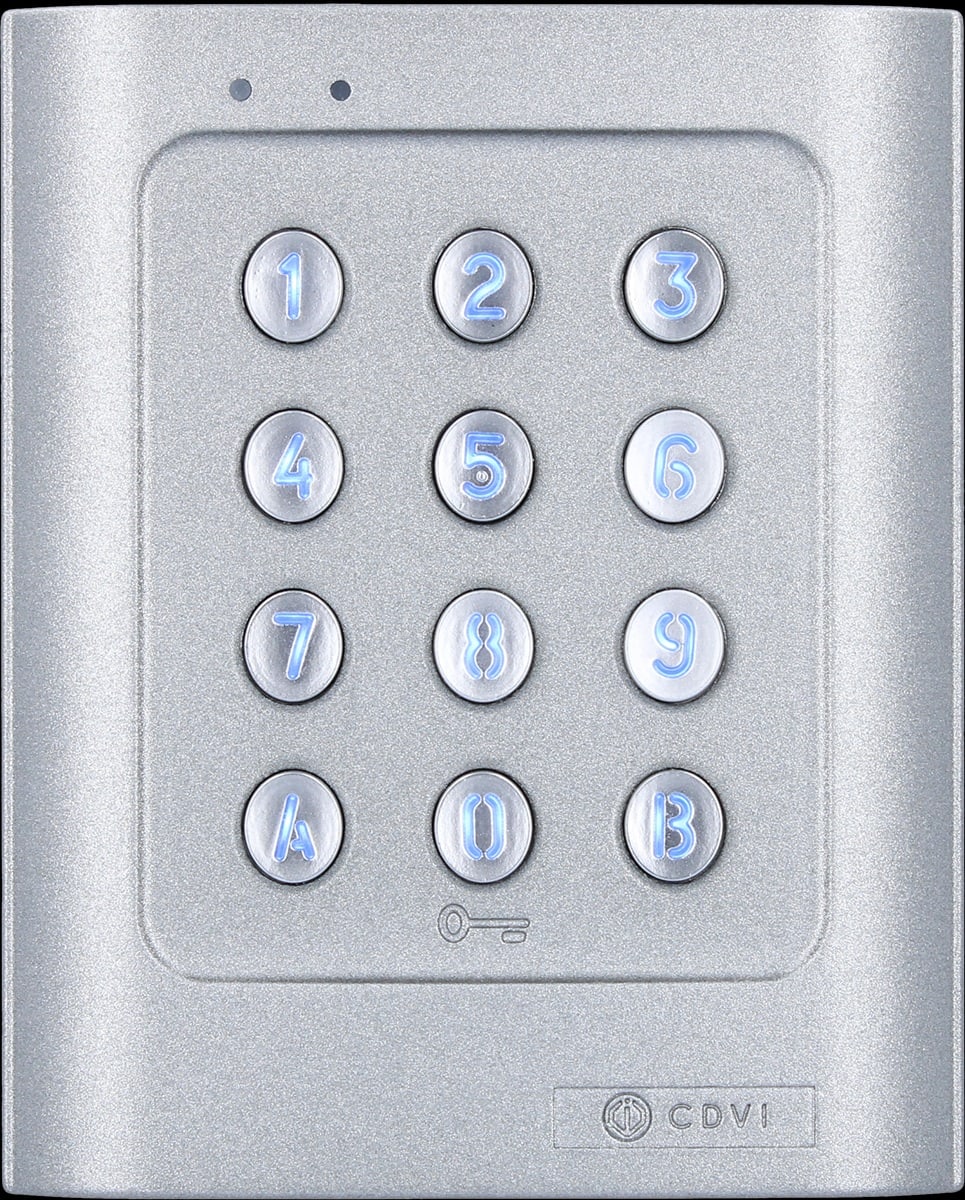 CDVI ITALIA SRL CDVDGA TAST.IN ALLUMINIO RETRO-ILLUMINATA 2 REL
