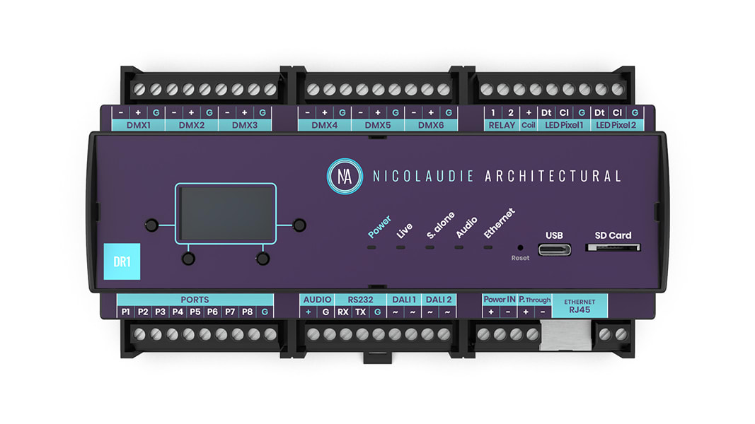 DIGIMAX SRL - DIXDINA-DR1 3072CH, DIN RAIL, ESA2, ESAPRO2, ARCOLIS