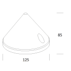 DISANO - DIS99146200 TAPPO PALO 471 RIGATO Ø120 GRAFITE