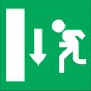 DISANO DIS99522200 ETICHETTA USCITA EM GIU SAFETY 323 VERDE
