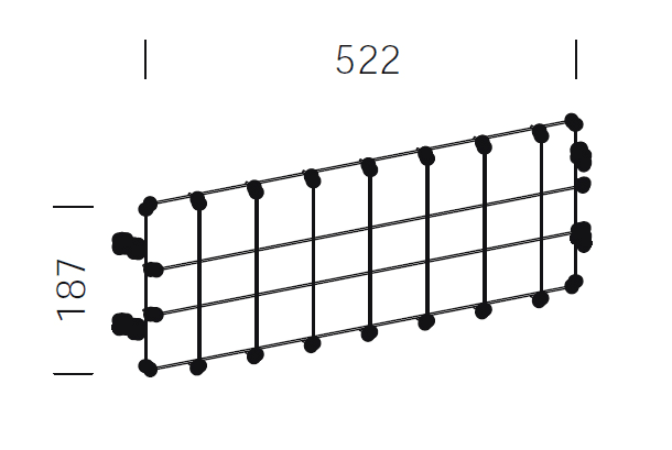 DISANO DIS99793000 GABBIA PROTEZ.FORUM 2180 5 25 NERO