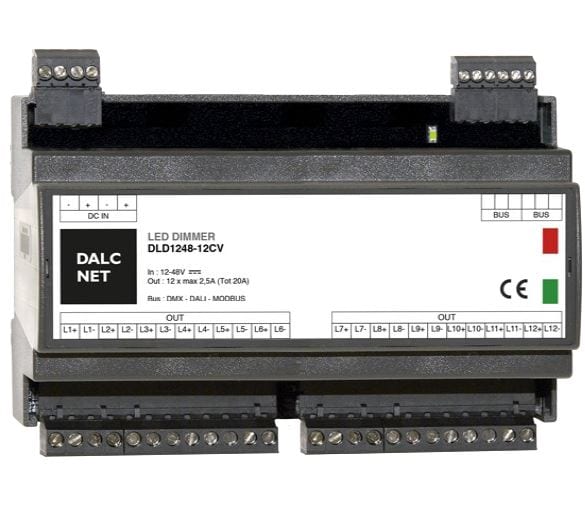 DIGIMAX SRL - DIXDLD-12CV-DALI DIMMER DALI CV12-48VIN 12CH MAX20A