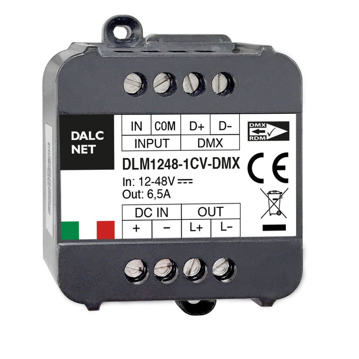 DIGIMAX SRL DIXDLM1248-1CV-DMX DIMMER POTENZ 0-10V DMX PUSH10A 12-48VIN
