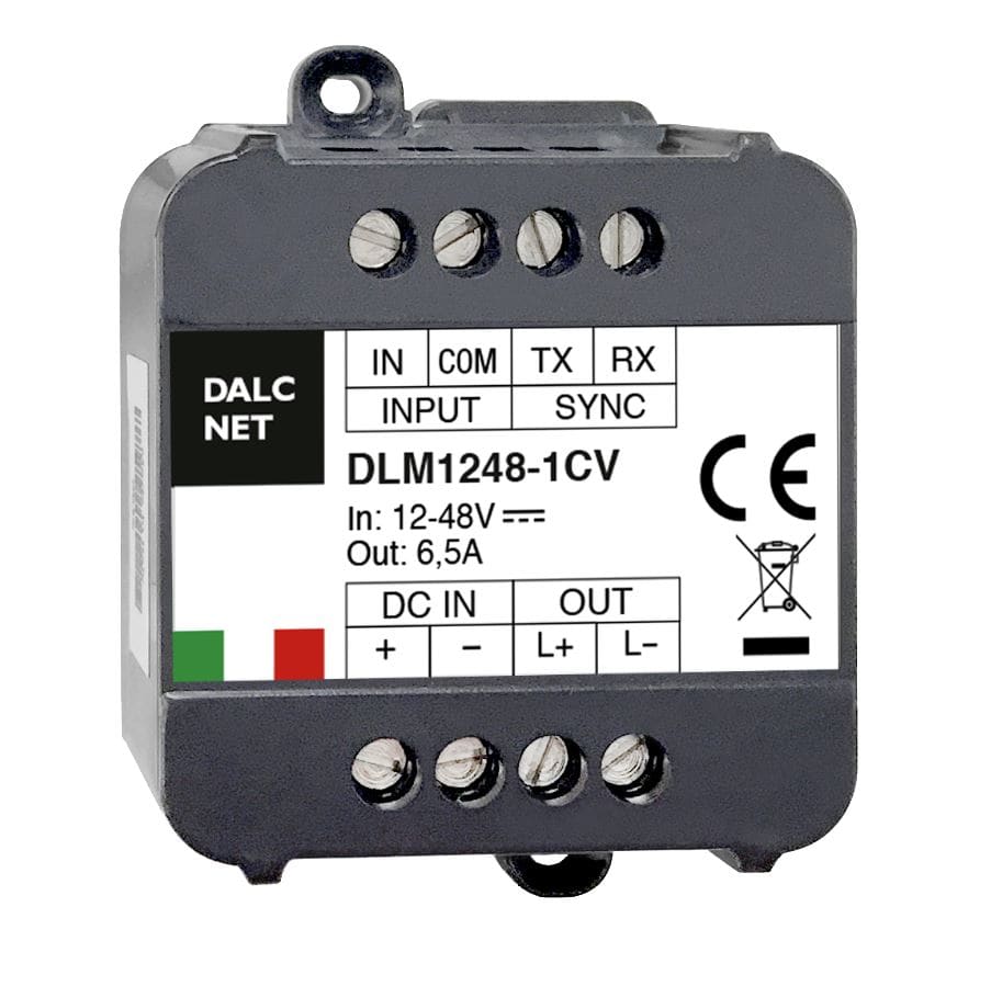 DIGIMAX SRL - DIXMINI-1CV DIMMER POTENZ 0-10V PUSH 10A 12-48VIN