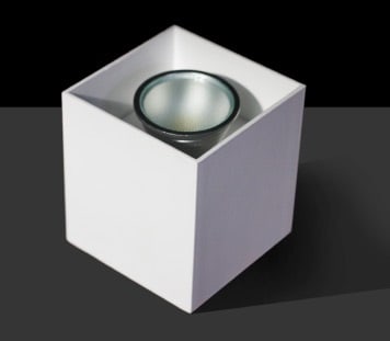 DESIGN LUCE DLU1008910020 QUADRA 1X50W GU10 80X80X90 NERO CARAV