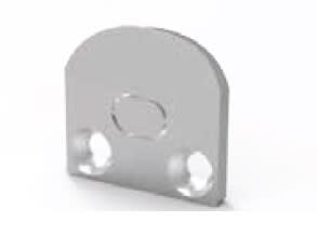 DESIGN LUCE - DLU1010503000 U01 TESTATA TONDA 1 PZ BIA INTONACO