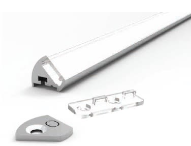 DESIGN LUCE - DLU102P22 CH012 KIT 2M OPALE/ARGENTO