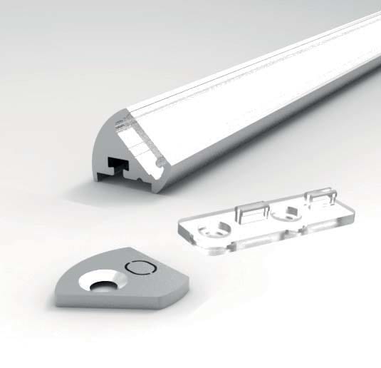 DESIGN LUCE DLU102S22 CH012 KIT 2M SATIN/ARGENTO