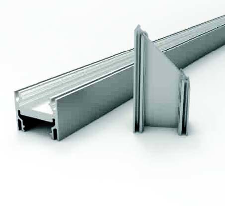 DESIGN LUCE DLU1040302300 STRUCTURAE PROFILO ARGENTO 3M