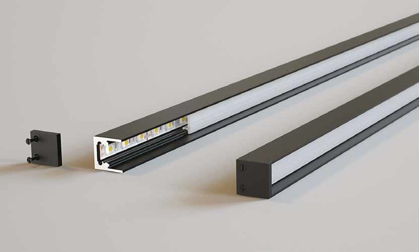 DESIGN LUCE DLU1085504001 MS08 12W/M 3K 24V NE CARAVA 1CM