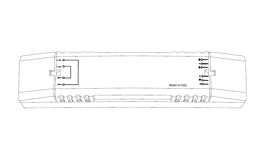 DESIGN LUCE - DLU98200D DRIVER + DIMMER DALI PUSH 200W / 24V 10A
