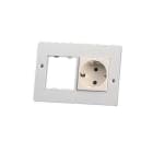 CANALPLAST - CANDM072GWBE MOSTR.X2SCHUKO GEW.B.9010