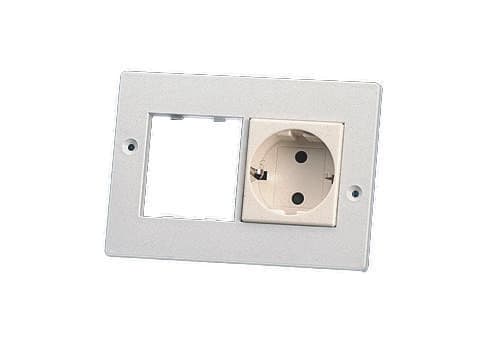 CANALPLAST CANDM072TTBE MOS.X2 SCHUKO TICINO TT B 9010