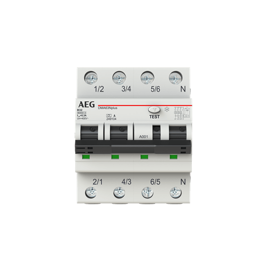 ELETTRA SRL AEG AEGDMA63NPB32/300 MTD AEG 3P+N B 32A 6KA 300MA A