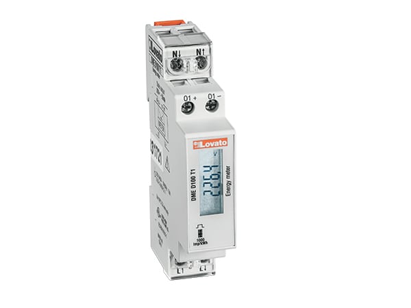 LOVATO LOVDMED100T1 CONTATORE ENERGIA DIG.40A MONOFASE 1OUT