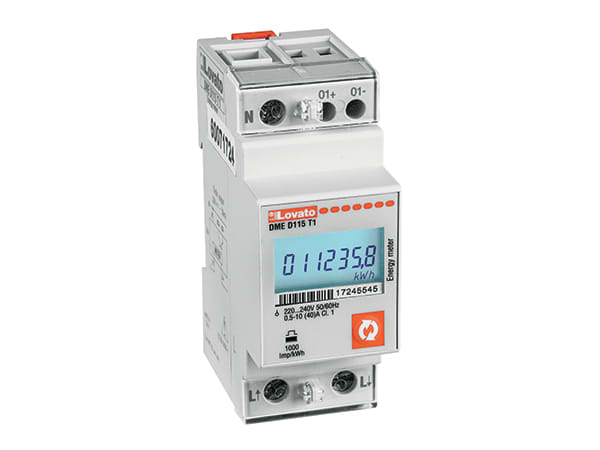 LOVATO LOVDMED115T1 CONTATORE ENERGIA DIG.40A 2U 1OUT PR.
