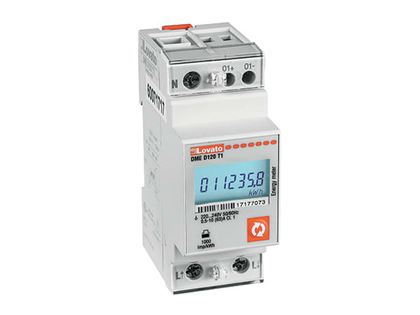 LOVATO LOVDMED120T1 CONTATORE ENERGIA DIG.63A MONOF.1OUT PR.