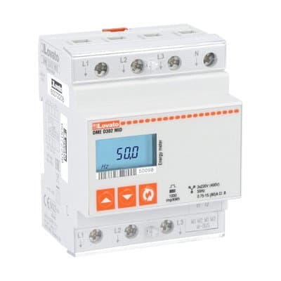 LOVATO LOVDMED302MID CONTATORE ENERGIA TRIFASE 80A, 4U, MBUS