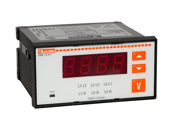 LOVATO LOVDMK10R1 VOLTMETRO DIGIT.3F 96X48MM+RELE PROG.