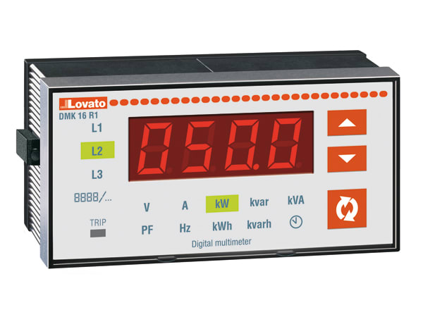 LOVATO LOVDMK16R1 MULTIM. V-A-W-VAR-FP-HZ-E 96X48+RELE PR.
