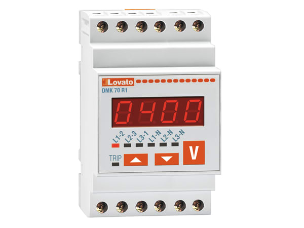 LOVATO LOVDMK70R1 VOLTM.DIGIT.3F 220-240VAC+RELE PROGR.