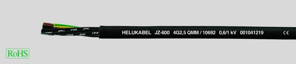 HELUKABEL ITALIA SRL HLK10583 JZ-600 3G0.75 QMM BLACK