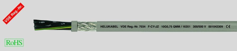 HELUKABEL ITALIA SRL HLK16335 F-CY-JZ 25G0.5 QMM GREY